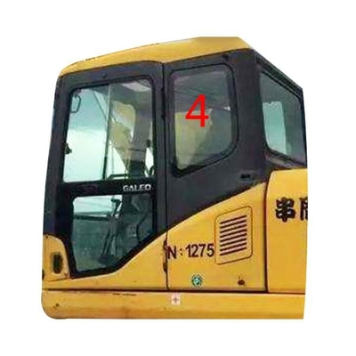 Achter de Linkerkantpositie NO.4 van Window Glass Cab van het temperatuur Bestand Graafwerktuig