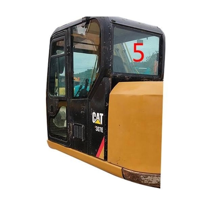 Van het de Cabineglas van graafwerktuigCabin CATERPILLAR van de de Achterkantpositie NO.5 het Aangemaakte Glas Windscherm