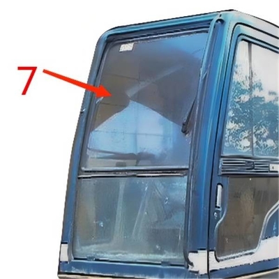 De Positie No.7 van Window Glass Green van het rechterkantkobelco Graafwerktuig