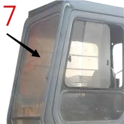 Ex-1 ex120-1 ex200-1 HITACHI-de Positieno.7 Aangemaakt Glas van Graafwerktuigglass right side