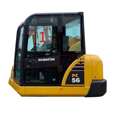 Pc56-7 van het de Cabineglas van PC56 KOMATSU van de de Linkerkantpositie NO.1 Groot Glas 5mm dik