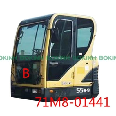 71M8-01441 het Graafwerktuig Cab Window Tempered van HYUNDAI Front Glass Lower Position B