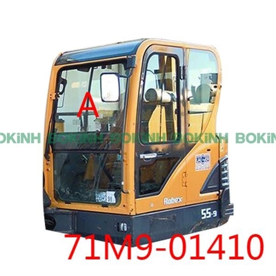 71M9-01410 HYUNDAI-de Hogere Positie van Graafwerktuigfront glass replacement een Aangemaakt Venster