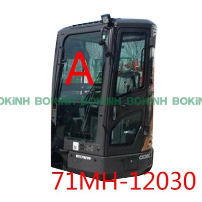 71MH-12030 HYUNDAI-Graafwerktuig Cab Glass Front Upper Tempered Windshield 5MM dik