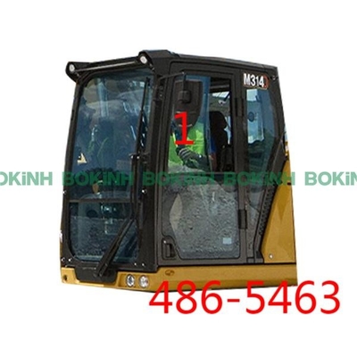 486-5463 CATERPILLAR-het Cabineglas verliet Helling Zijpositieno.1 Aangemaakt Glas