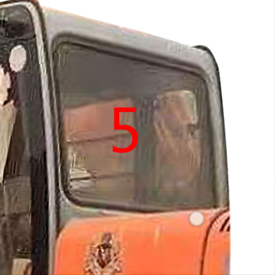 4457180 HITACHI de Achterkantpositie NO.5 van het Graafwerktuigglass cab window Aangemaakte Glas