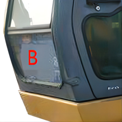 Wit Groen Graafwerktuig Front Glass Replacement 10 het Glas van de Gatencabine voor Gravers