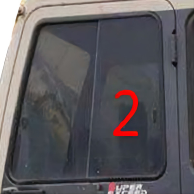 Het Aangemaakte Glas van KATO Digger Window Replacement Left Side Windscherm