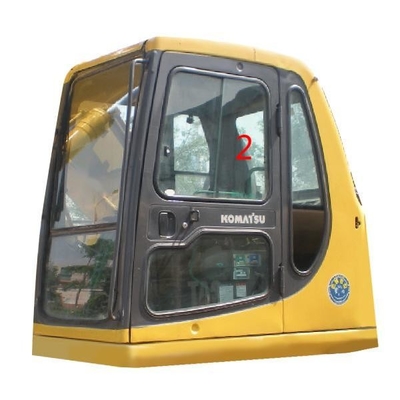5mm de Zij Rechte Positie NO.2 van Graafwerktuigwindscreen replacement left