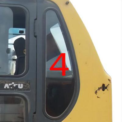 Positie No.4 van de cabine de Windscherm Aangemaakte Glas Verlaten Achterkant