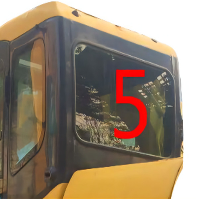520mm boog het Brede KOMATSU Graafwerktuig Cabin Back Side van het Cabineglas Aangemaakt Glas