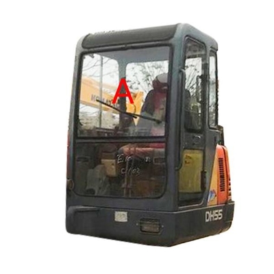 Het Graafwerktuig Cab Glass Front Up Position van DAEWOO DH55 Dikke 5mm