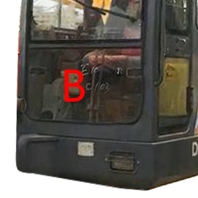Het Graafwerktuig Windshield Front Glass Tempered van DAEWOO DH55