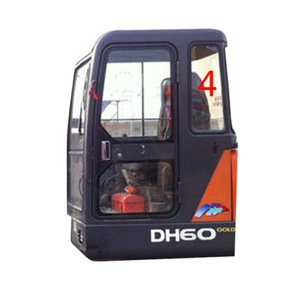 Aangemaakte de Vervanging van het Graafwerktuigrear windshield glass van DAEWOO DH55