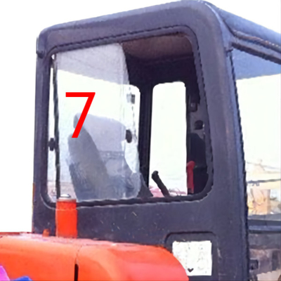 Van het Graafwerktuigkomatsu cab glass van PUNTdaewoo DH55 de Rechterkantpositie NO.7