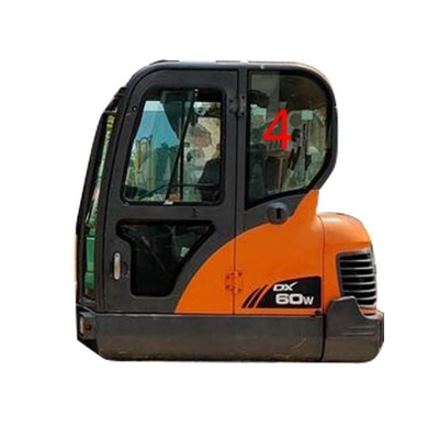 Dx60-9 van de het Glas Linkerdeur van DX70 DOOSAN de Achterpositie NO.4