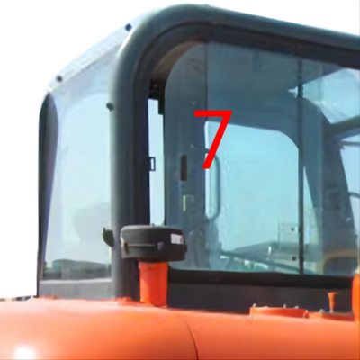 De Positie NO.7 van graafwerktuigdigger window replacement right side