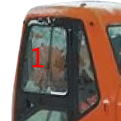 Dx220lc-7 dx225lc-9 DOOSAN het Glas verliet Helling Zijpositieno.1 Aangemaakt Graafwerktuig Cab Glass