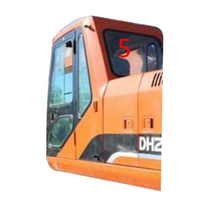 Dh215-9 het Glas van graafwerktuigCabin DOOSAN maakte Achterzijruitvervanging aan