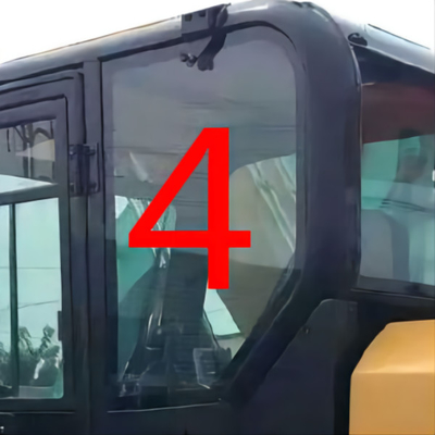 Van het Graafwerktuigwindow glass CATERPILLAR van CAT307E E307E van de de Cabine Linkerdeur de Achterpositie NO.4
