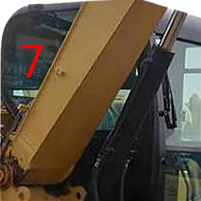De Cabineglas Wit Digger Window Replacement van rechterkantcaterpillar
