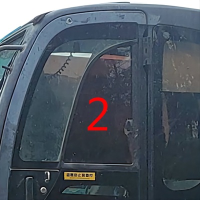 Het Windscherm van de PUNTkobelco Mini Digger Glass Replacement Left Side Positie NO.2