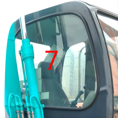Het Windschermglas Groen Mini Excavator Glass van de rechterkantkobelco Douane