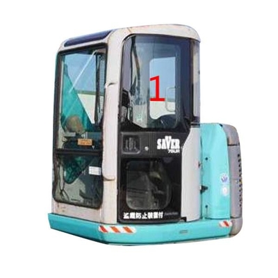 Hoog Schokweerstandkobelco Graafwerktuig Glass 5mm dik Linkerdeur op Positie NO.1