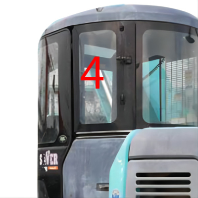 De goede Thermische Achterpositie NO.4 van Glass Left Door van het Stabiliteitskobelco Graafwerktuig