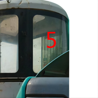 Het buigen van het Bestand Groene Zijgraafwerktuig Windshield van Graafwerktuigwindow glass back