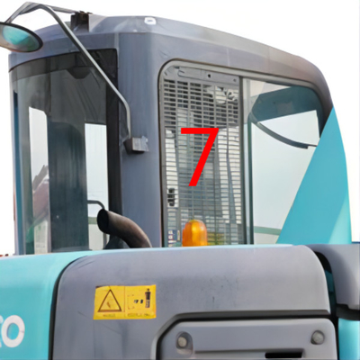 Het Graafwerktuig Glass Windshield van de rechterkantpositie No.7 KOBELCO