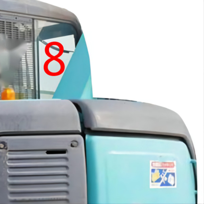 De Rechterkantpositie NO.8 van Cab Glass KOBELCO van het temperatuur Bestand Graafwerktuig