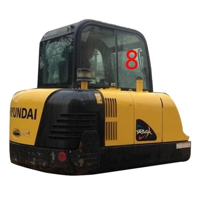 Het witte Graafwerktuig Glass Replacement van HYUNDAI Front Glass Right Side Position No.8