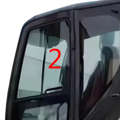 4mm Graafwerktuig Cab Glass van het Linkerkant het Windscherm Aangemaakte Glas KOBELCO