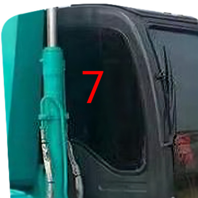 KOBELCO het Aangemaakte Glas van graafwerktuigCabin Digger Glass Replacement Windshield Big