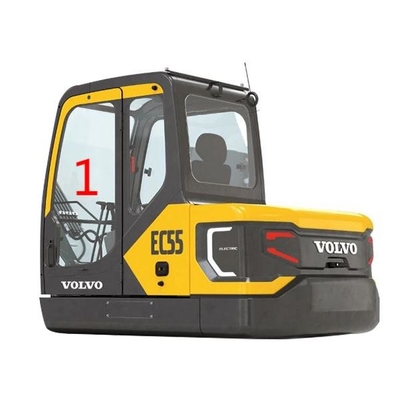 EC55 VOLVO-de Linkerdeurpositie NO.1 Digger Window Replacement van het Windschermglas