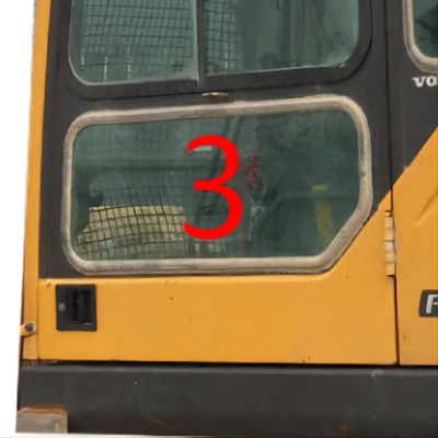 EC240B VOLVO-het Graafwerktuig Cabin 5mm van het Windschermglas Aangemaakt Glas