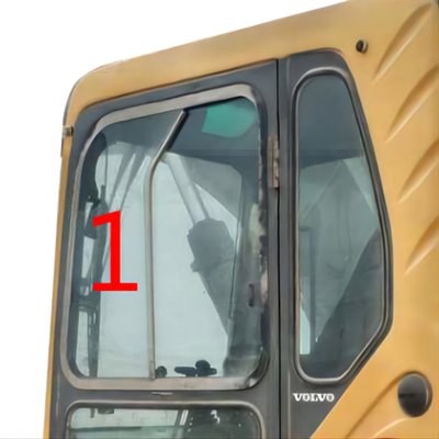 EC240B van het het Windschermglas van graafwerktuigvolvo van de de Bouwmachine de Cabinelinkerkant