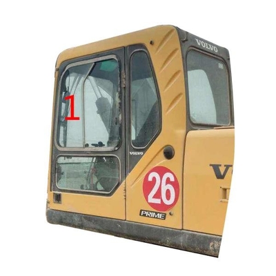 EC240B van het het Windschermglas van graafwerktuigvolvo van de de Bouwmachine de Cabinelinkerkant