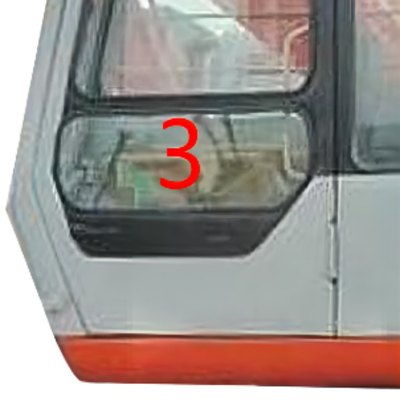 5mm Mini Digger Glass Replacement HITACHI Graafwerktuig Cab Glass