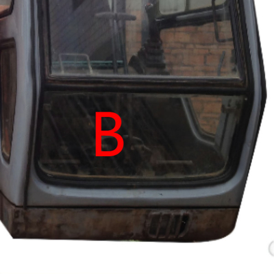 Het witte Graafwerktuig Window Replacement van Front Windscreen Glass HITACHI