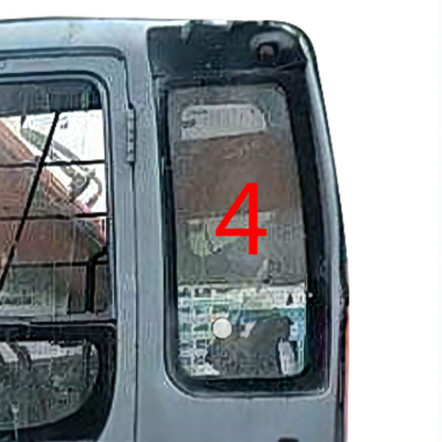 Van de de Vervangings Linkerdeur van graafwerktuigtempered glass window de Achterpositie NO.4