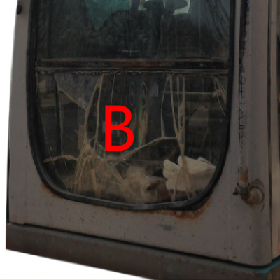SK-6 sk230-6 SK-8 KOBELCO Graafwerktuig Window Replacement Front Down Position B