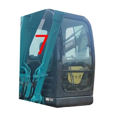 SK-6 SK-8 sk230-6 KOBELCO de Positieno.7 Windscherm Aangemaakt Glas van Graafwerktuigglass right side