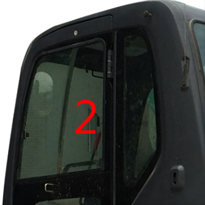 Sk230-6 SK-6 Windscherm van de SK-8 Graafwerktuig het Door Window Replacement Verlaten Rechte Zijpositie NO.2