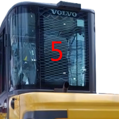 Groene van EW60C VOLVO Zijno.5 FCC van het Graafwerktuigglass replacement back