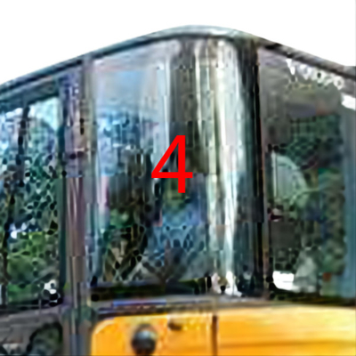 Het witte van het het Windschermglas van EC60C VOLVO Windscherm van de de Linkerdeur Achterpositie NO.4