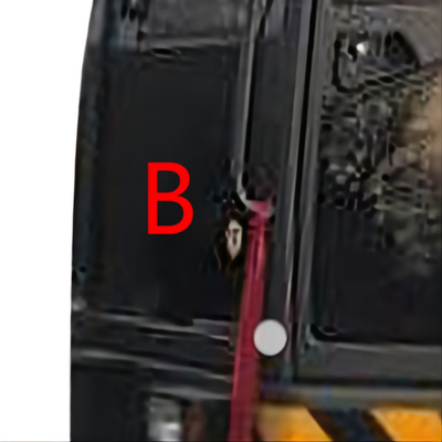 VOLVO-Aangemaakt het Glasvenster Front Down Position B van Graafwerktuigwindscreen replacement ISO