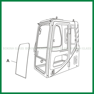 BOKINH-Glas 5mm Dik Front Up Position A van het Douanewindscherm