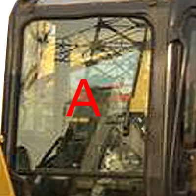 PC55MR PC55 5MM Dik de Cabineglas Aangemaakt Windscherm Front Glass van Graafwerktuigkomatsu